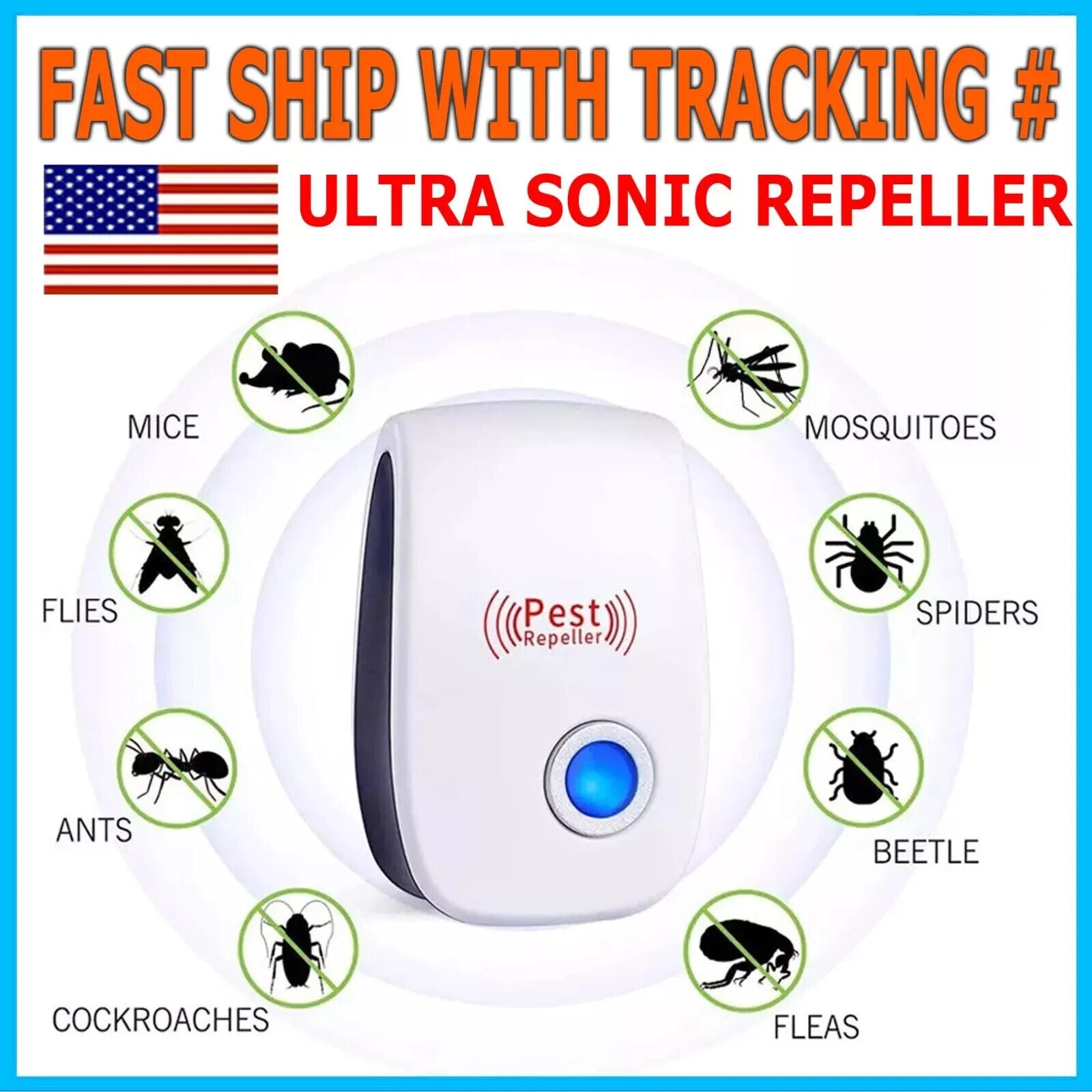 Ultimate Ultrasonic Pest Repeller – Say Goodbye to Mice, Rats, Bugs & Cockroaches