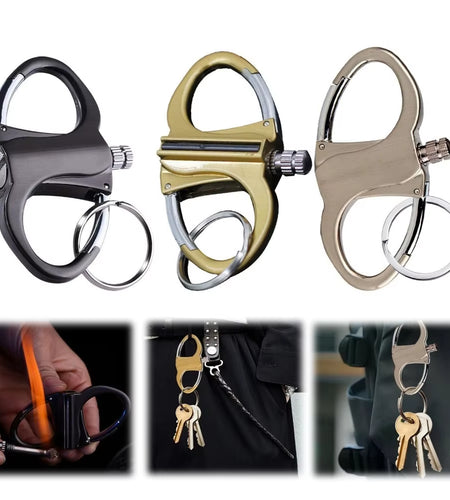 Griplock™ Multifunctional Metal Carabiner Keychain – Carry Smarter, Adventure Harder