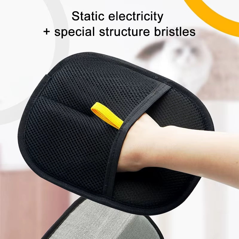 Furgone Duo Gloves – Double-Sided Electrostatic Pet Hair Removal & Grooming Gloves