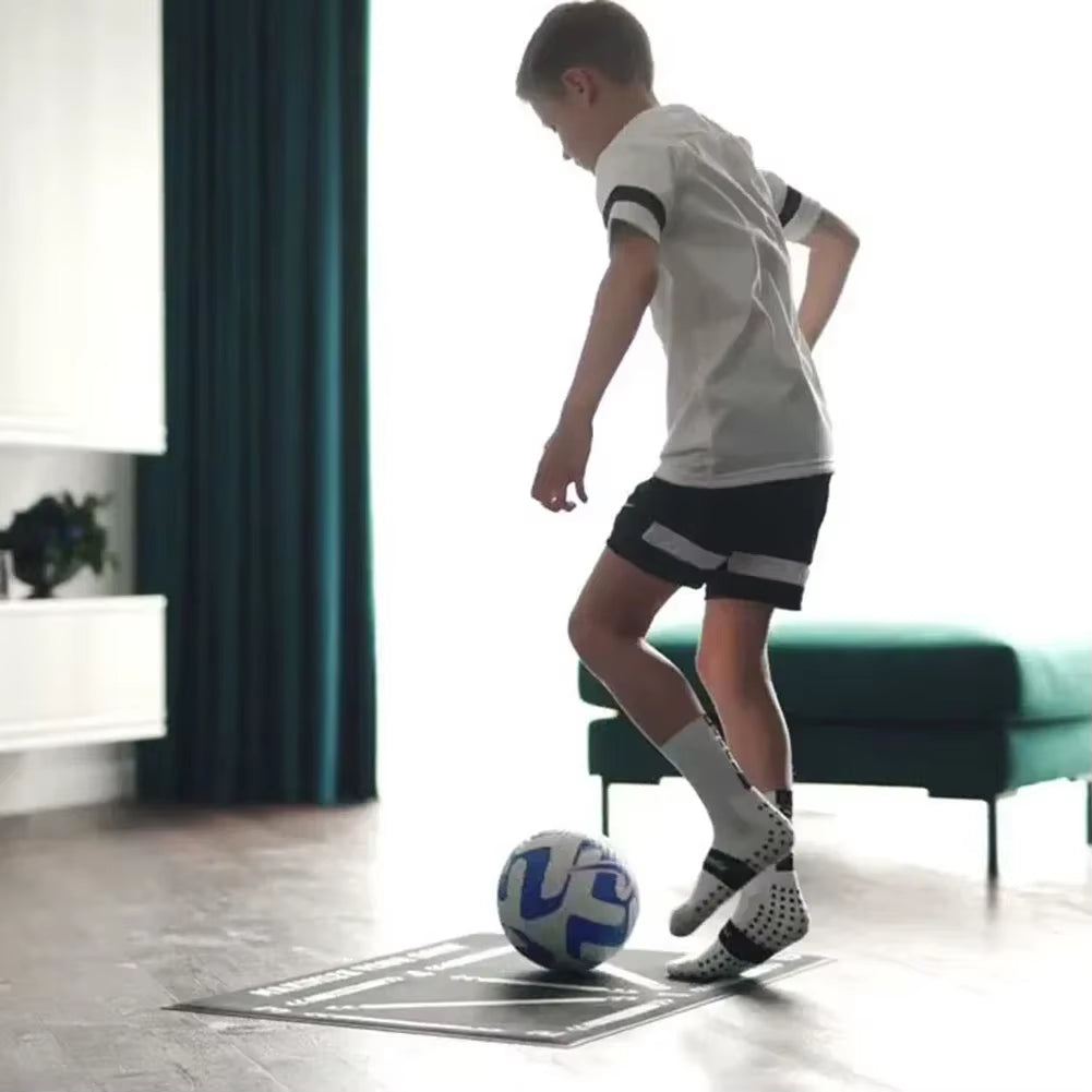 Kickmaster Pro – Kids’ Non-Slip Soccer Training Mat for Home Practice & Play